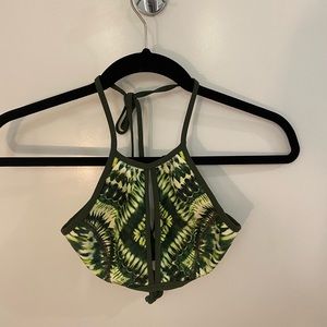 Cool green swimsuit top